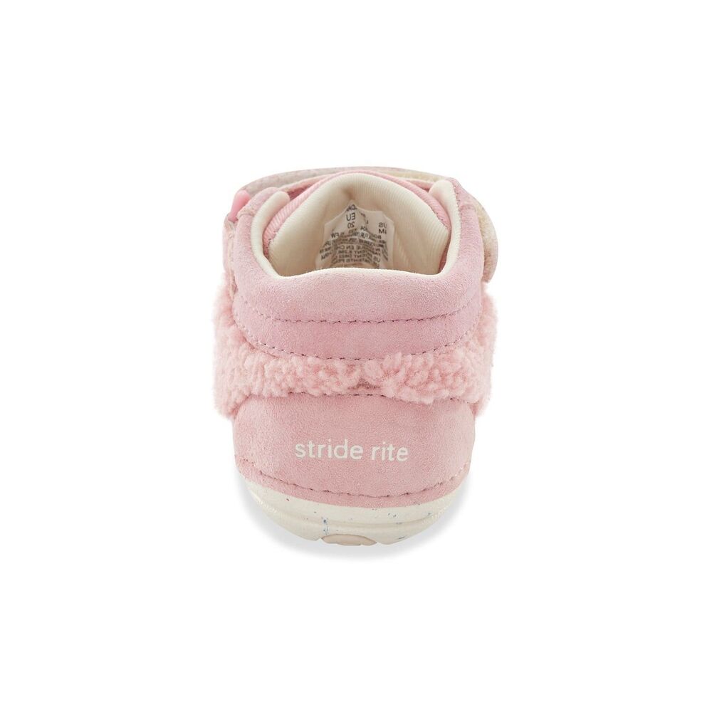 Stride Rite Cedar Bootie Pink Girls Toddler, Size 6M, Suede and Fleece - Picture 3 of 4